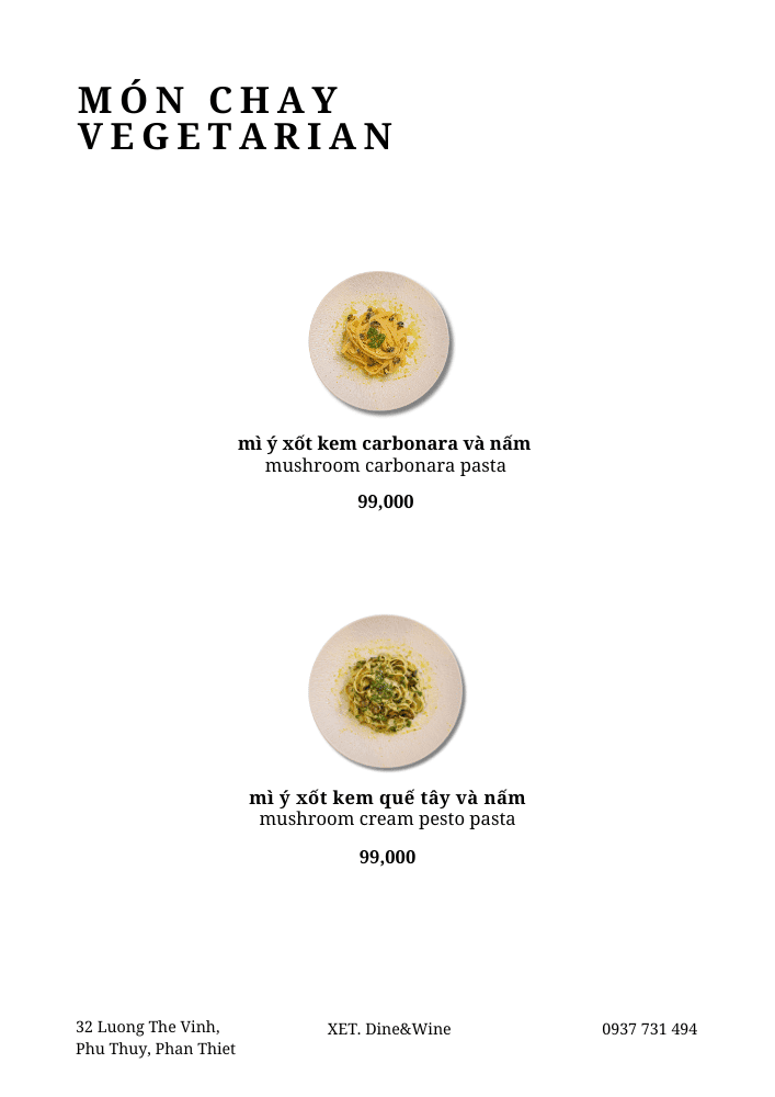 Menu page 12