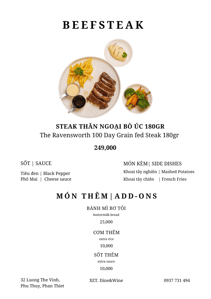 Menu page 14