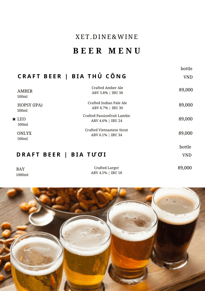 Menu page 3