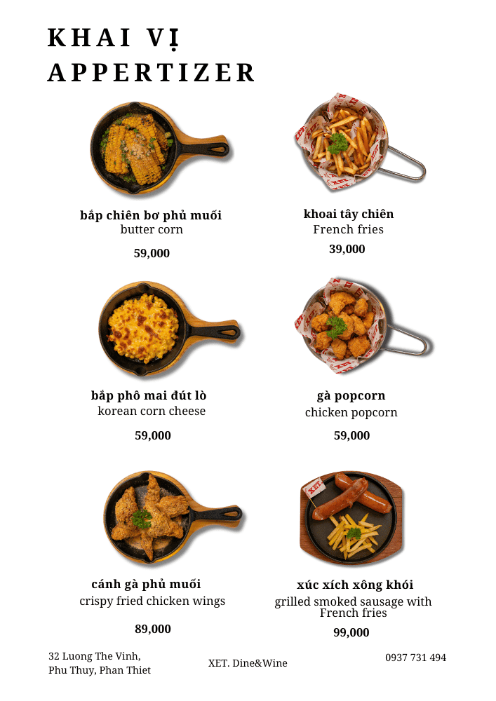 Menu page 4