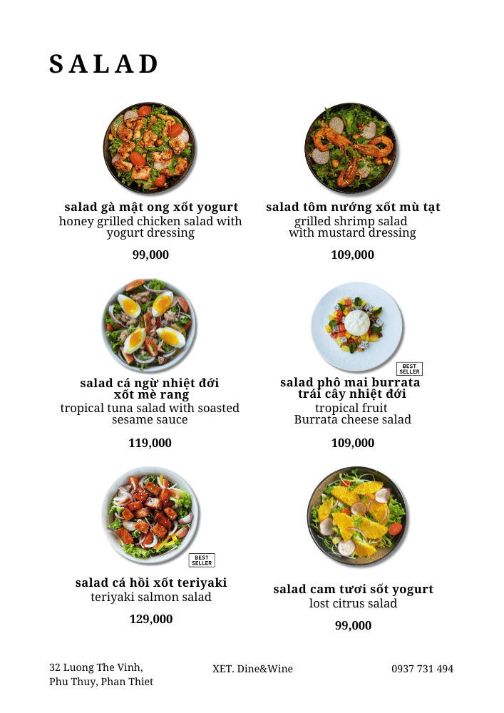 Menu page 5